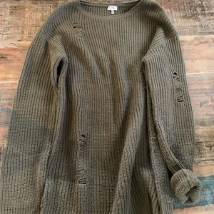 TOBI Distressed Sweater Dress